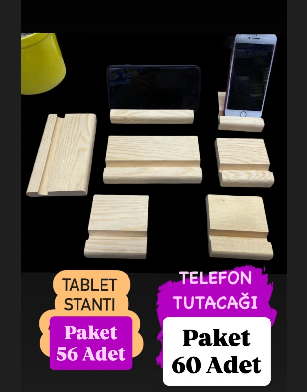 AHŞAP TELEFON (17,50₺ )   TABLET STANDI 27,5₺